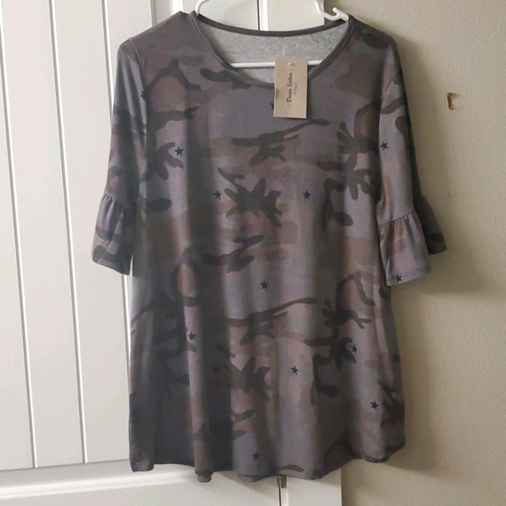 Boutique Camo & Stars Shirt